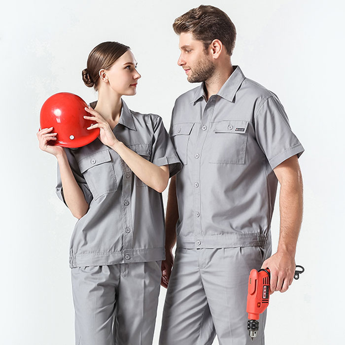 夏季工作服套裝 純藍工作服定做 JL-XJ180